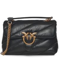 Pinko - Love Quilted Leather Shoulder Bag - Lyst