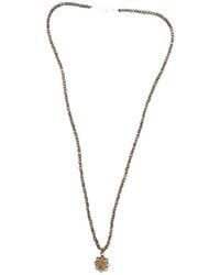 Madison - Facettierte Mandala Halskette Mit Perlen - Lyst