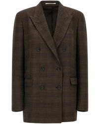 Tagliatore - Jasmine Prince Of Wales Check Blazer - Lyst