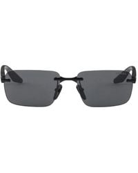 Prada Linea Rossa - Sonnenbrille Mit Eckigem Gestell - Lyst