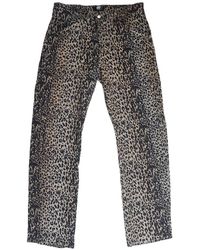 HTC - Leopard-Print Loose-Fit Jeans - Lyst