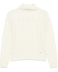 Herno - Cable-Knit Roll-Neck Sweater - Lyst