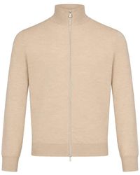 Brunello Cucinelli - Pull Zippé À Bords Nervurés - Lyst