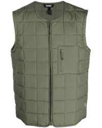 Rains - Quilted Utility Gilet - Lyst