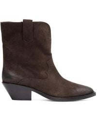 Ash - Bottines D'Inspiration Western Donovan En Cuir - Lyst