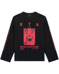 RTA - Marceau Long-Sleeved T-Shirt - Lyst