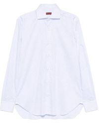 Barba Napoli - Check-Pattern Long-Sleeve Shirt - Lyst