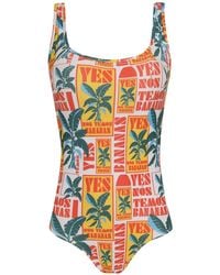 Amir Slama - Tropical-Print Swimsuit - Lyst