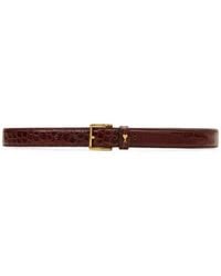 Ami Paris - Crocodile Cow-Leather Paris Paris Belt 25 Mm - Lyst