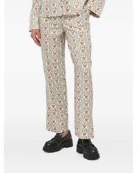 Notes Du Nord - Floral-Stripe Trousers - Lyst