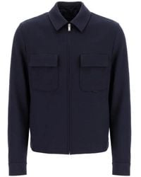 Lardini - Zip-Up Flap-Pocket Jacket - Lyst