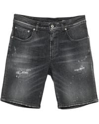 Dondup - Derick Distressed Paint-Splatter Shorts - Lyst