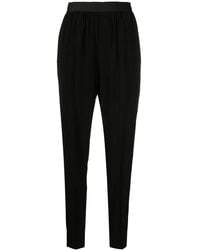 Maison Margiela - Elasticated Waistband Tapered Trousers - Lyst