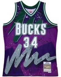 Mitchell & Ness - Ray Allen Nba Milwaukee Bucks 2000 Hyper Hoops Swingman Tank Top - Lyst