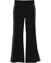 Michael Kors - Pantalon Évasé À Bande Logo - Lyst