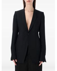 Rick Owens - Button-Fastening V-Neck Blazer - Lyst