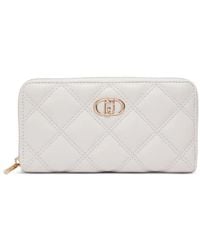 Liu Jo - Monogram-Plaque Quilted Wallet - Lyst