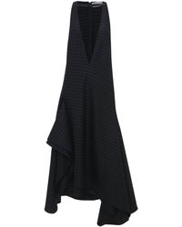 JW Anderson - V-neck Panelled Midi Dress - Lyst
