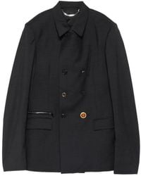 Martine Rose - Double-Breasted Zip-Up Jacket - Lyst