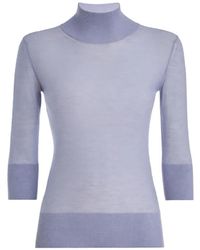 Genny - High-Neck Long-Sleeve Top - Lyst