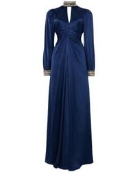 Temperley London - Beatrice Crystal-Embellished Silk Maxi Dress - Lyst