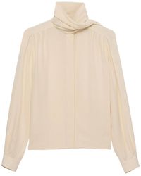 Prada - スカーフディテール シャツ - Lyst
