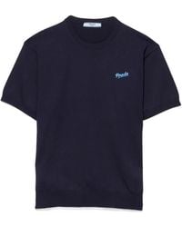 Prada - Silk Crew-Neck Sweater - Lyst