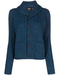 RRL - Cardigan Con Scollo A Scialle - Lyst