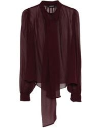 retroféte - Haut Noué À Manches Longues - Lyst