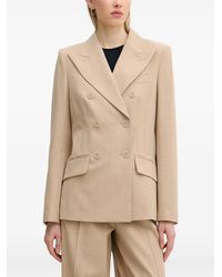 MARC AUREL - Double-Breasted Peak-Lapel Blazer - Lyst