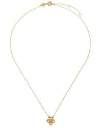 Tory Burch - Forget Me Not Clover Pendant Necklace - Lyst
