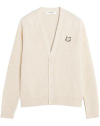 Maison Kitsuné - Fox Head Cotton Cardigan - Lyst