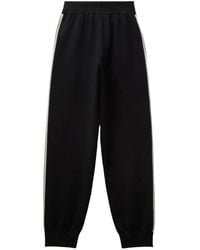 Versace - Logo-Embroidered Side-Stripe Track Pants - Lyst