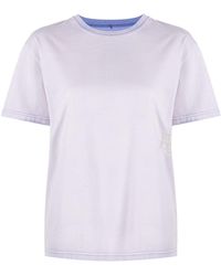 Alexander Wang - T-shirt girocollo con logo goffrato - Lyst