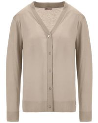 Herno - Ribbed-Knit V-Neck Cardigan - Lyst