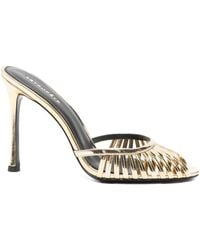 retroféte - 105mm Allistair Metallic-effect Mules - Lyst
