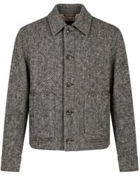 Agnona - Cashmere Button-Up Jacket - Lyst