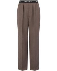 Moschino - Virgin-Wool Twill Trousers - Lyst