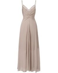 Elwood - Lace-Trim Gathered-Waist Flared Maxi Dress - Lyst