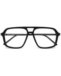 Saint Laurent - Eckige Brille - Lyst