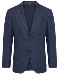Drumohr - Notch-Lapel Single-Breasted Blazer - Lyst