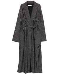 Liviana Conti - Herringbone-Pattern Belted Coat - Lyst