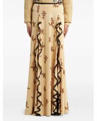Etro - Maxi-Rok Met Bloemenprint - Lyst