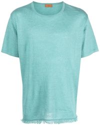 Alanui - Fine-Knit Linen T-Shirt - Lyst