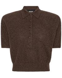 ROTATE BIRGER CHRISTENSEN - Button-Up Polo Top - Lyst