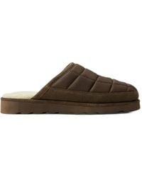 Polo Ralph Lauren - Chaussons Reade Matelassés À Finitions En Daim - Lyst