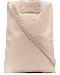 Maison Margiela - Tabi Flat Leather Tote Bag - Lyst