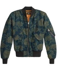 RRL - Floral Bomber Jacket - Lyst