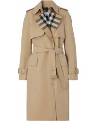 Burberry - Cotton Trench Coat - Lyst