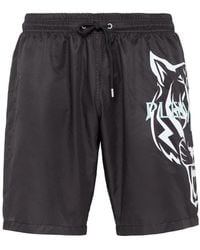 Philipp Plein - Tiger-Print Swim Shorts - Lyst